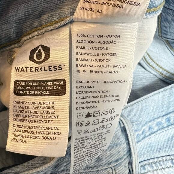 Levi’s low pro straight jeans light wash distressed Sz 32 - Picture 4 of 8